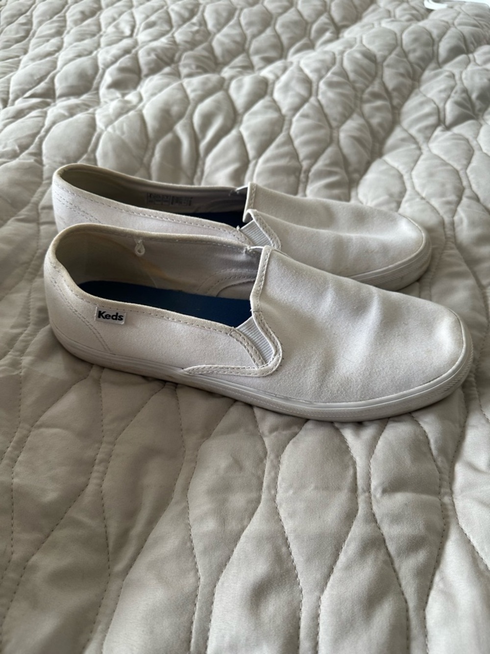 Keds Women’s Slip-On Canvas Champion Loafers in White Size 10 Casual Athleisure